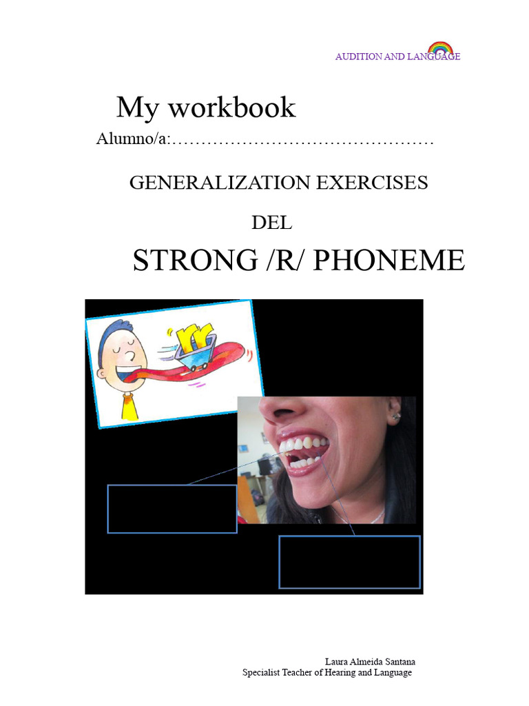 My workbook PHONEME _R_ STRONG | PDF | Linguistics | Human Communication