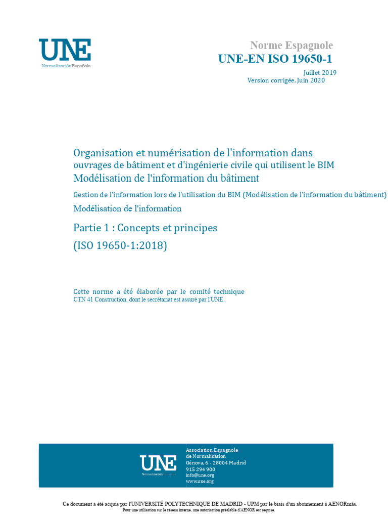 Norme ISO 19650-1 sur le BIM | PDF | Building information modeling ...