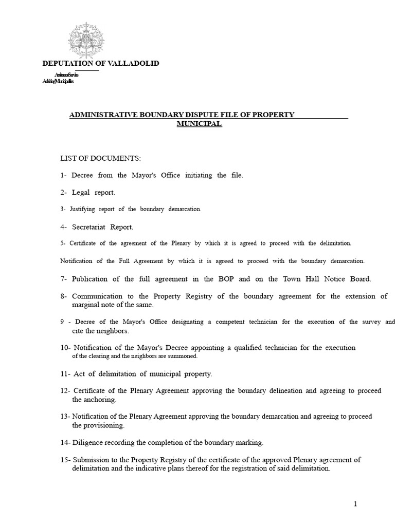 Municipal Land Demarcation | PDF | Property | Ownership