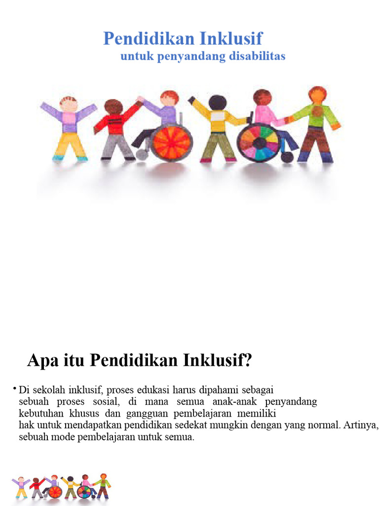 Pendidikan Inklusif untuk Penyandang Disabilitas | PDF