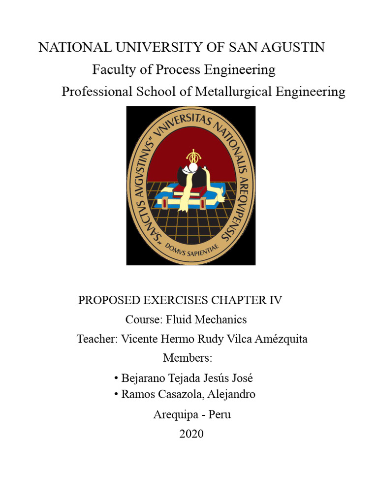 Fluid Mechanics Problem Solutions | PDF | Fluid Dynamics | Physical ...