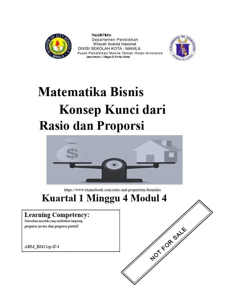 Rasio dan Proporsi dalam Matematika Bisnis | PDF
