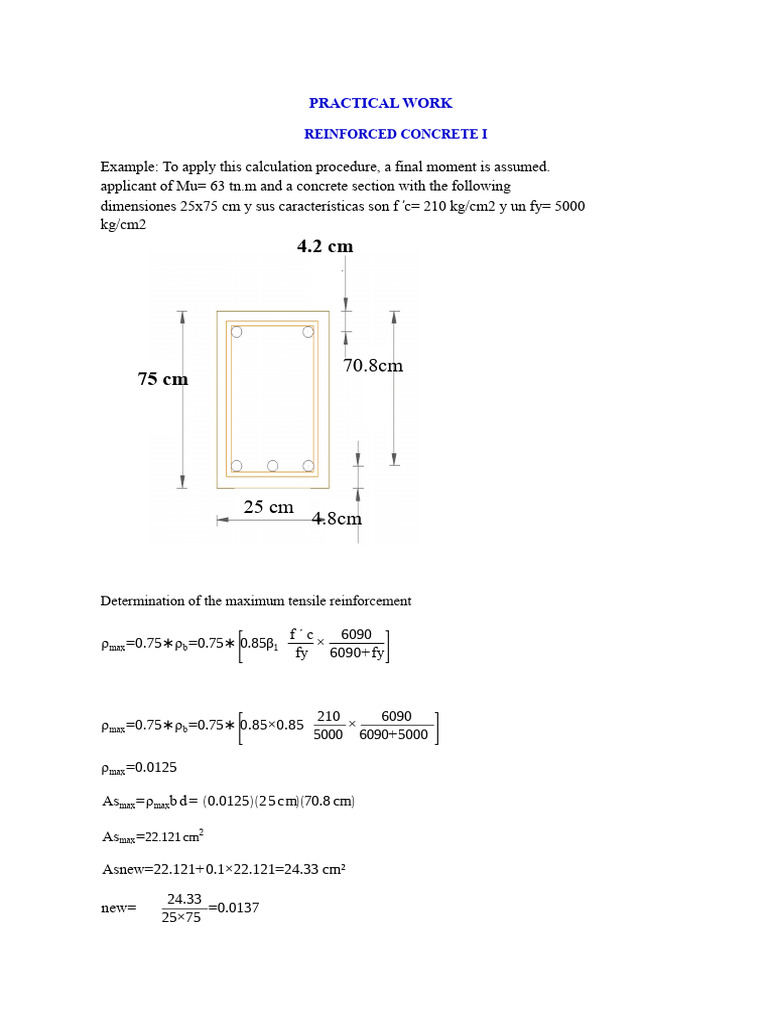 Reinforced Concrete Design Calculations | PDF | Reinforced Concrete ...