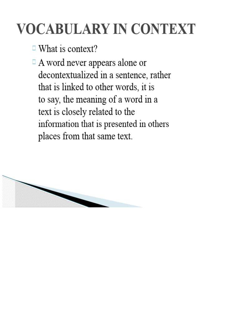 Understanding Vocabulary Context Clues | PDF | Human Communication ...