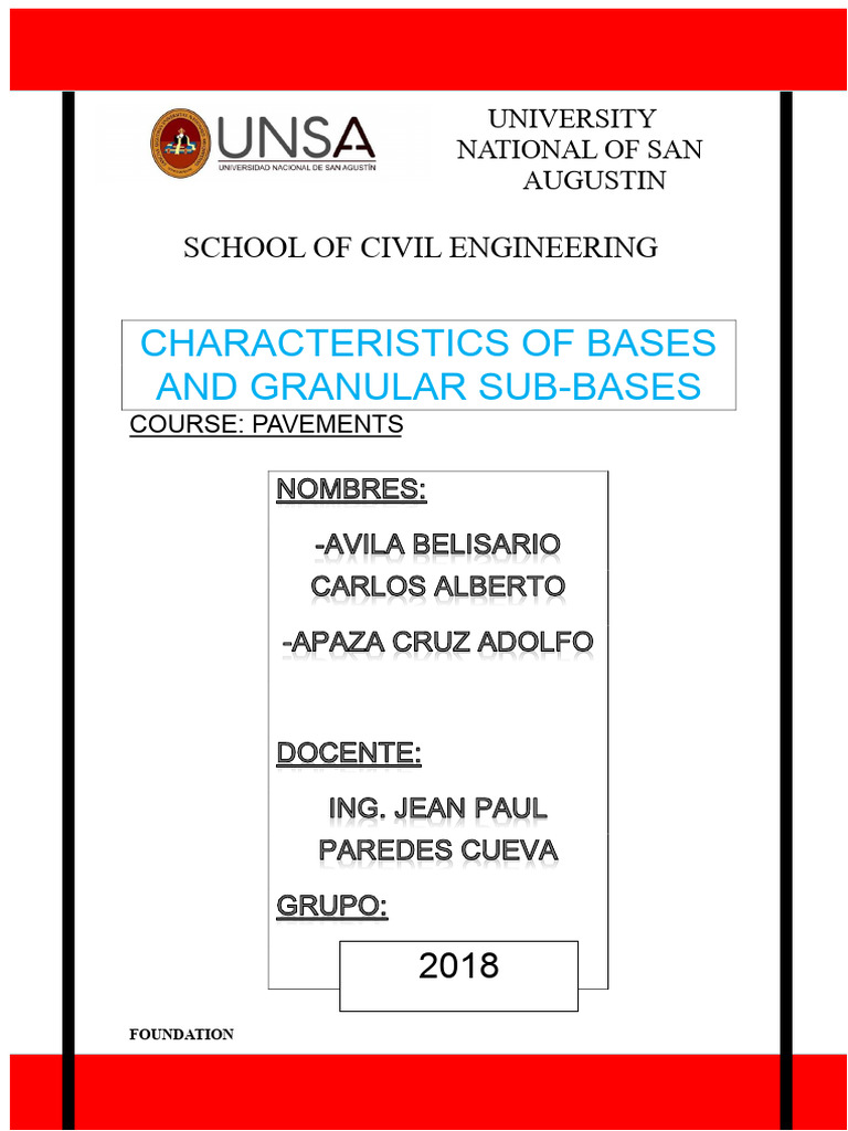 Characteristics of Granular Bases and Sub-Bases | PDF | Road Surface ...