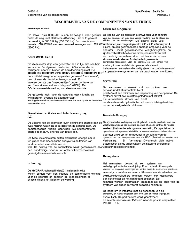Specificaties OM 830E-AC.pdf | PDF