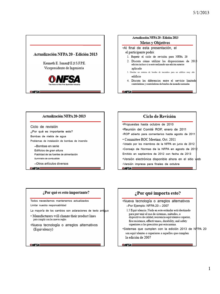 Nfpa 20 PDF | PDF | Bomba | Tanques