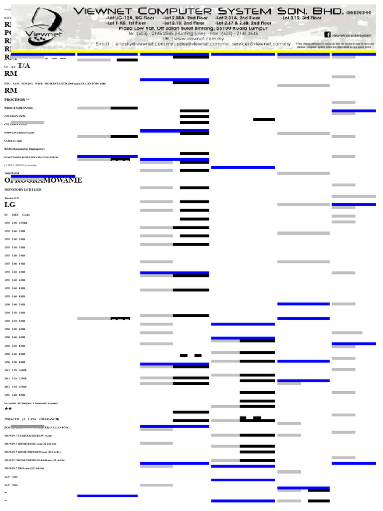 Cennik Viewnet DIY | PDF