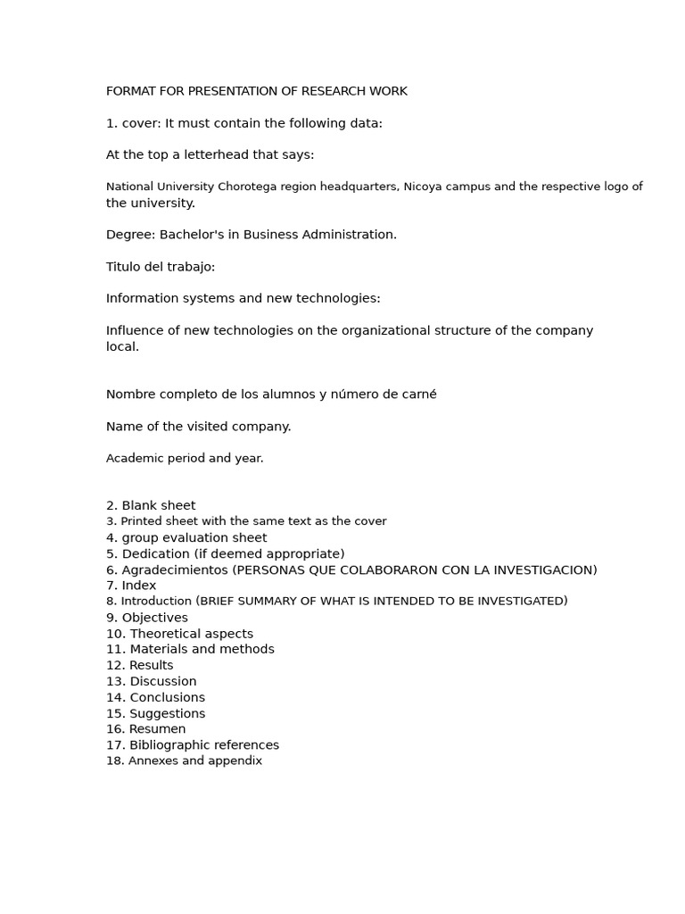 Research Presentation Format Guide | PDF | Cognition | Scientific Method