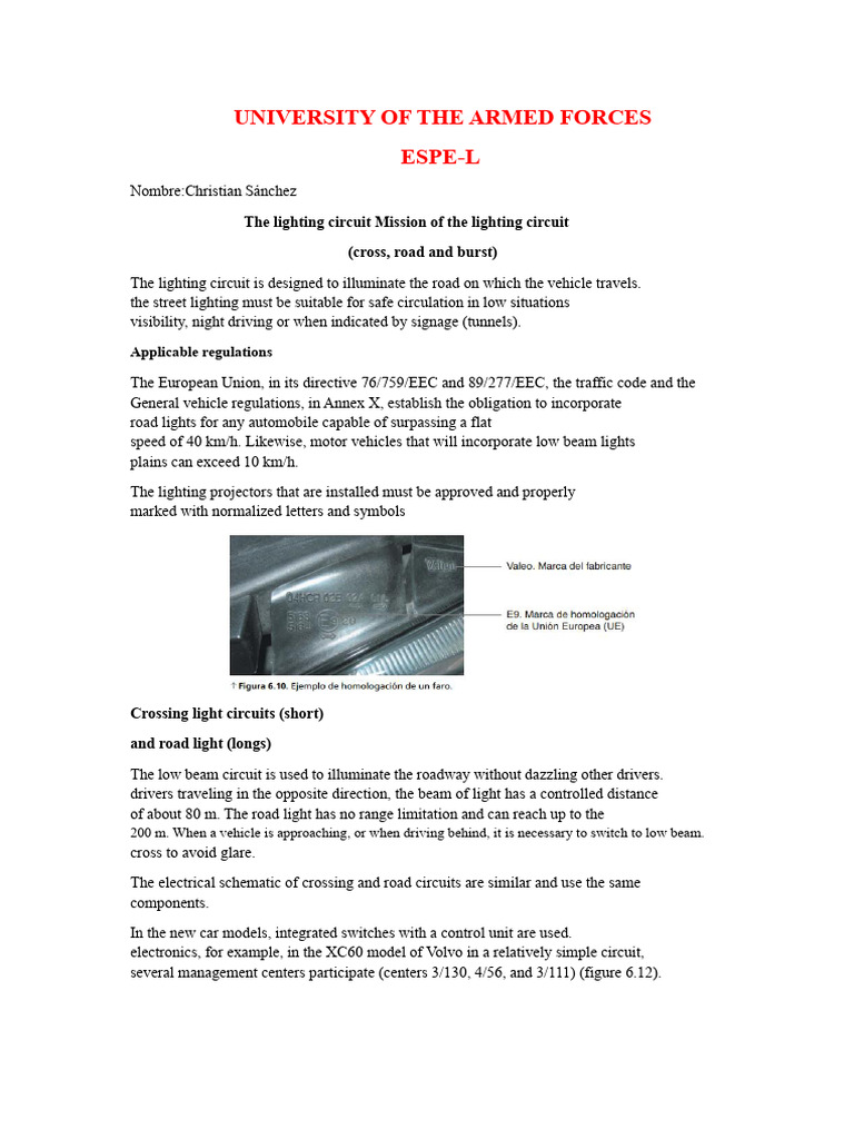 Road Lighting Circuit Design Explained | PDF | Lighting | Headlamp