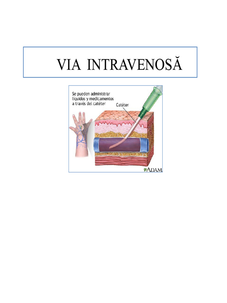 VIA INTRAVENOASĂ Și Intramusculară | PDF