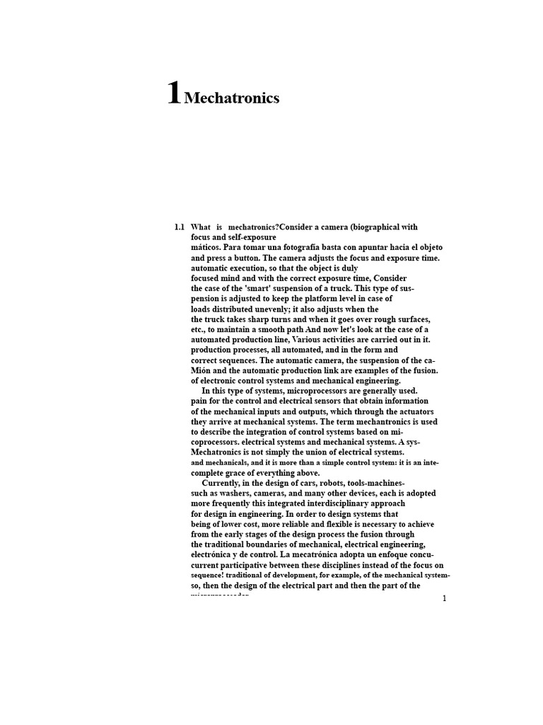 Introduction to Mechatronics Systems | PDF | Feedback | Microcontroller