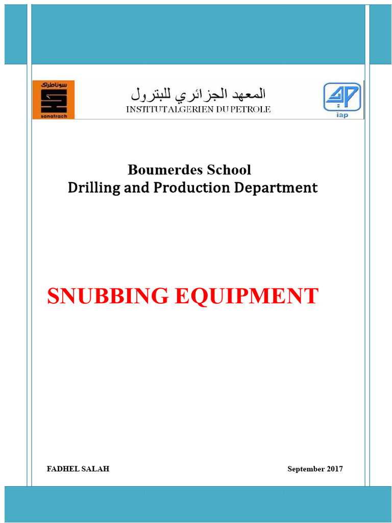Snubbing Equipment Overview and Types | PDF | Mechanical Engineering