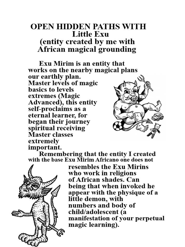 OPEN HIDDEN PATHS WITH EXU MIRIM | PDF