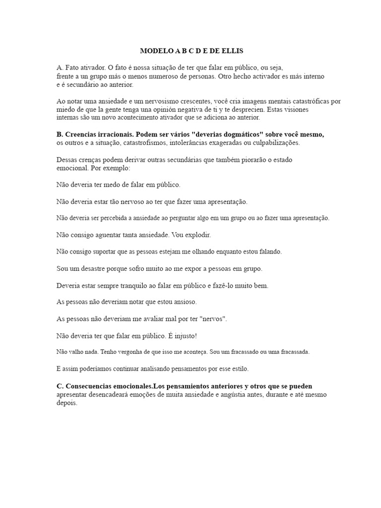 Superando o Medo de Falar em Público | PDF | Pensamento | Ansiedade