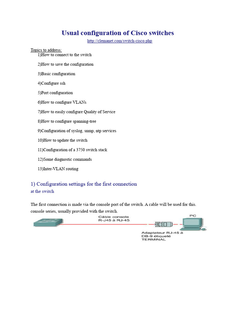 TP3-1-Common Commands of The Cisco Switch | PDF | Communications ...