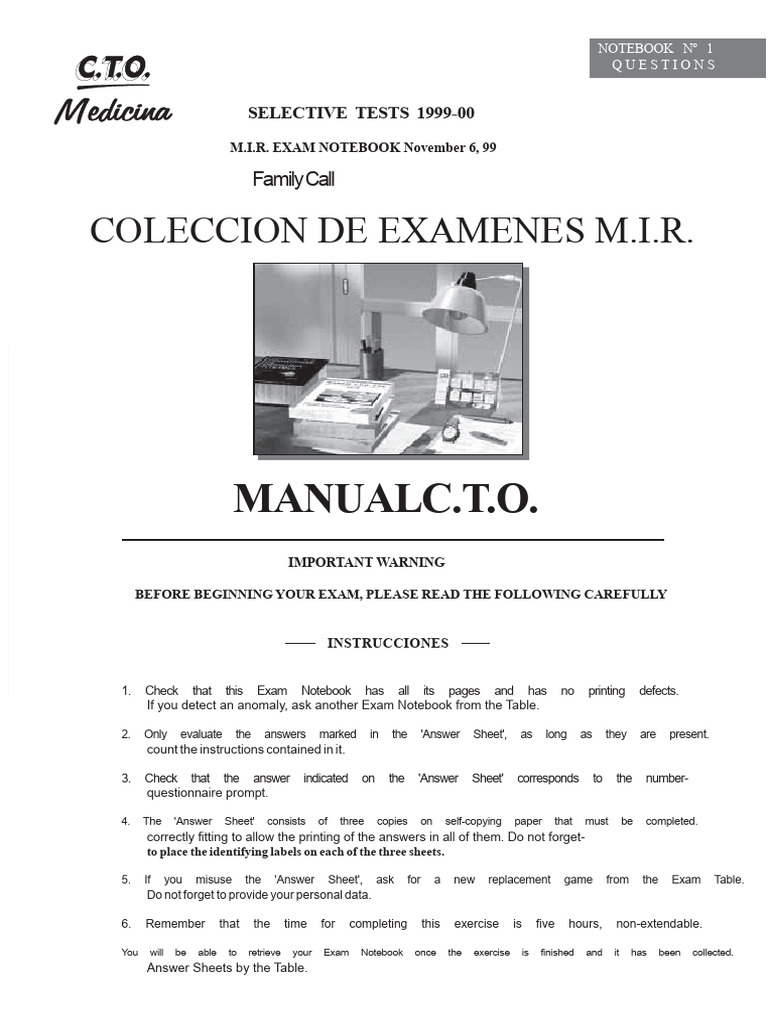 MIR Exam Questions 1999-2000 Guide | PDF | Heart | Myocardial Infarction