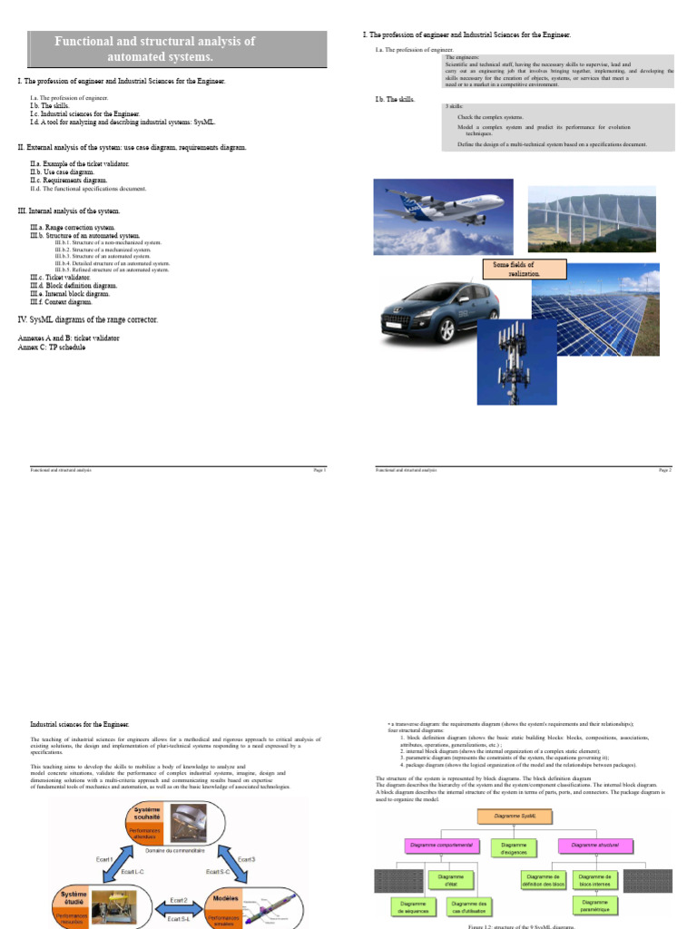 Functional and Structural Analysis of Automated Systems. | PDF | System ...