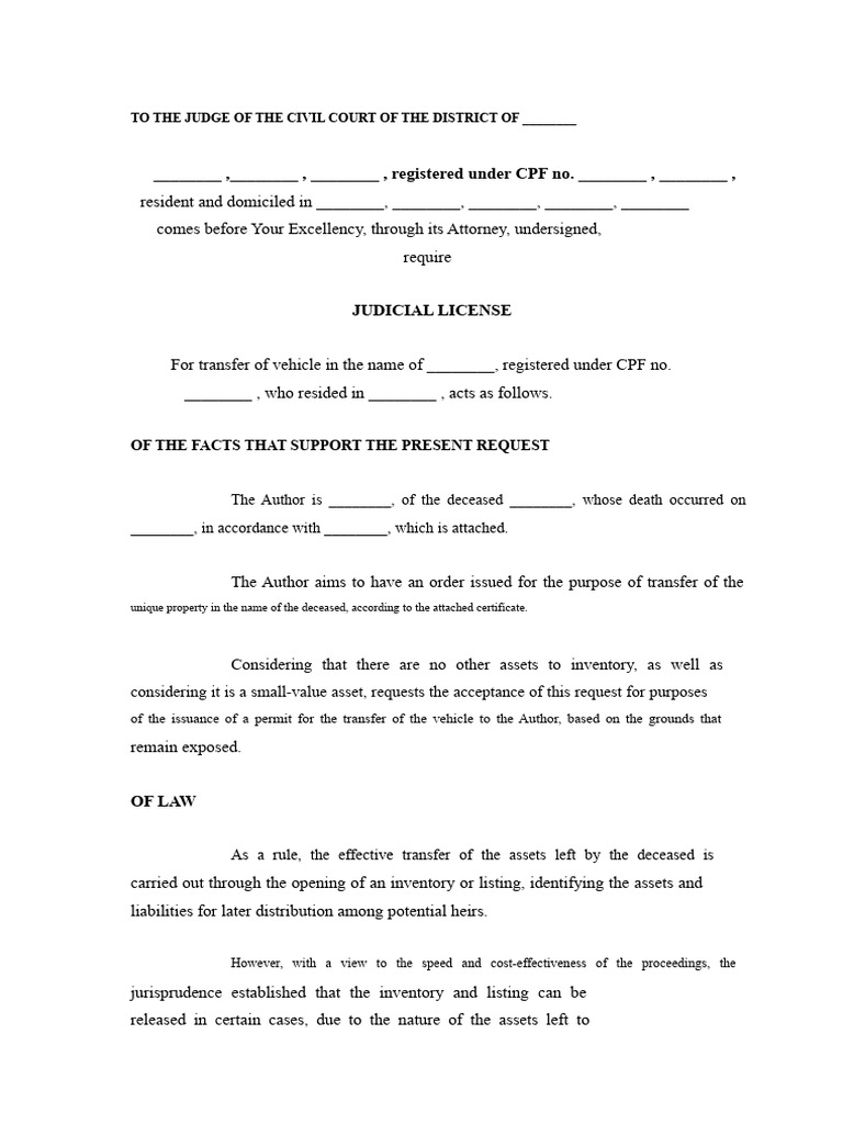 Vehicle Transfer Permit Without Inventory | PDF | Legal Aid | Appeal