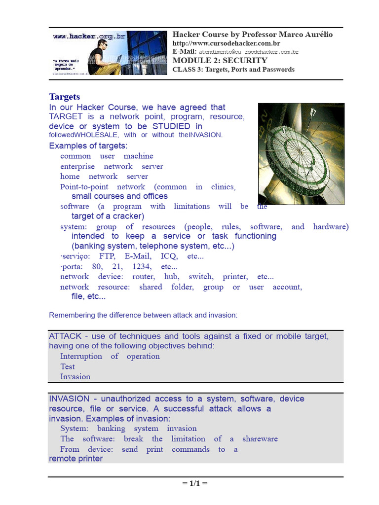 The Forbidden Book of the Hacker Course 03 | PDF | Password | Port ...