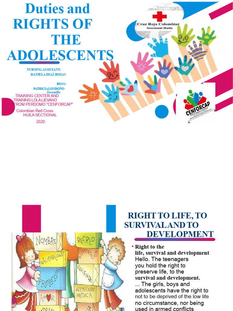 Rights and Duties of Adolescent Assistants | PDF | Adolescence ...