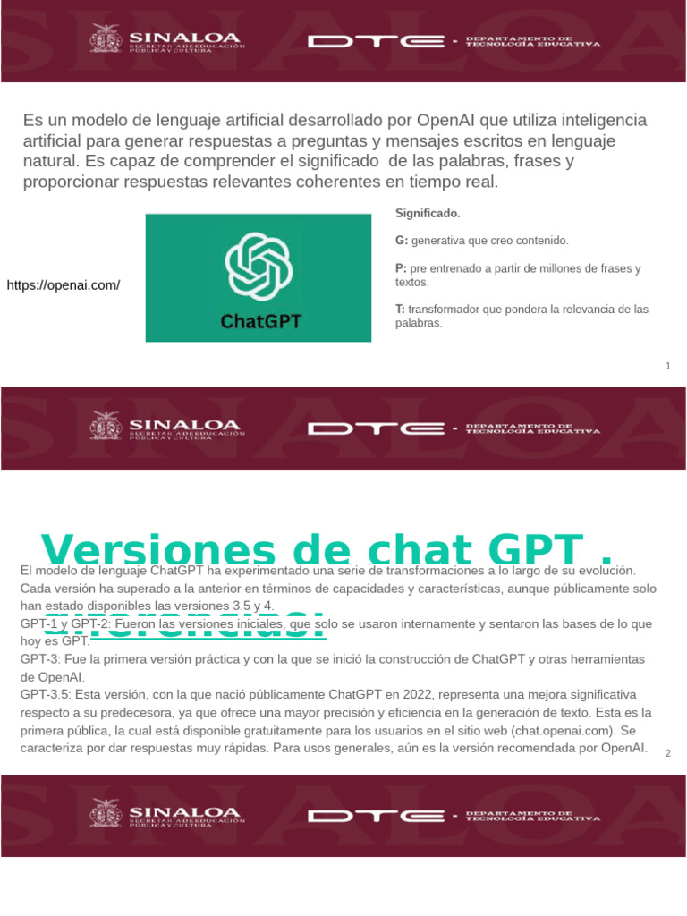 Evolución y Uso de ChatGPT en IA | PDF