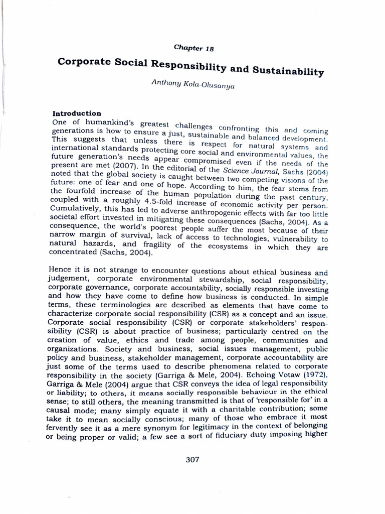 Corporate Social Responsibility Insights | PDF | Corporate Social ...