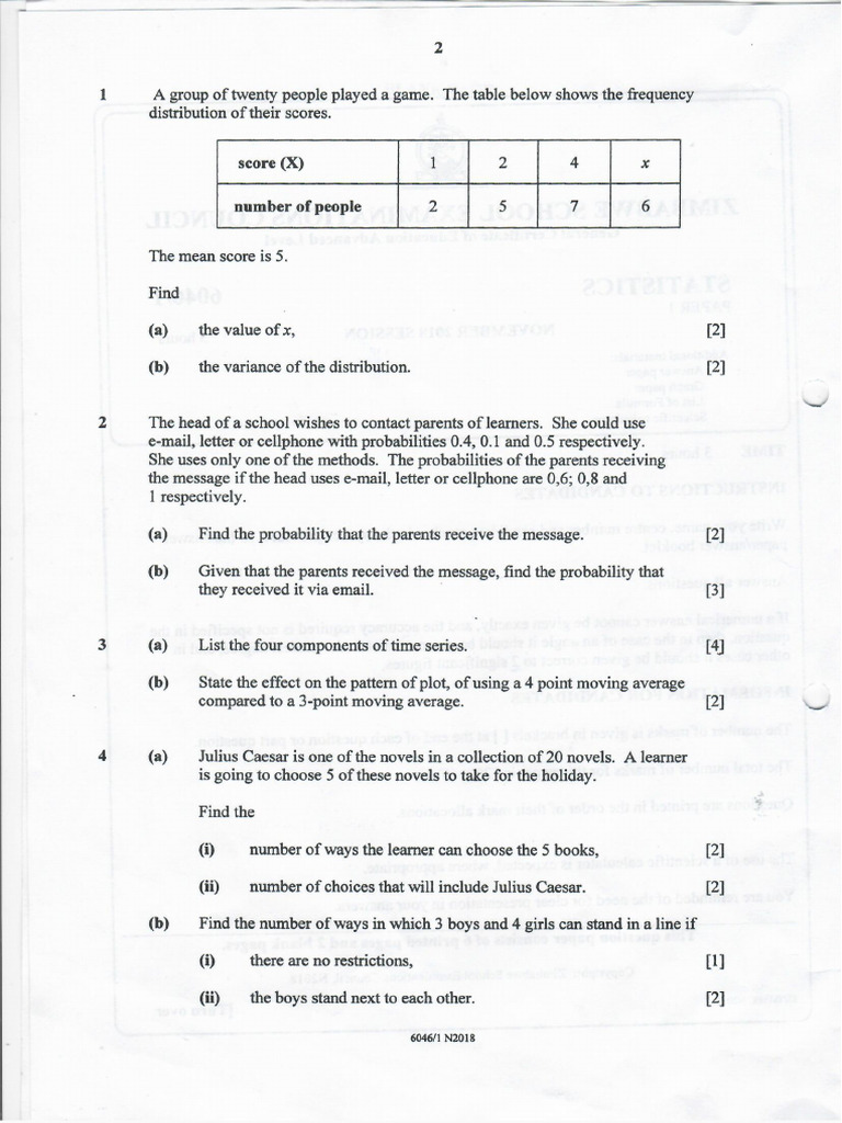 Statistics 2 PDF | PDF