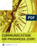 Communication On Progress (Cop) : The Ten Principles of The United Nations Global Compact