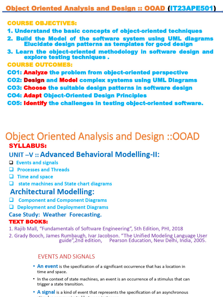 Object-Oriented Analysis and Design Course | PDF | Unified Modeling ...