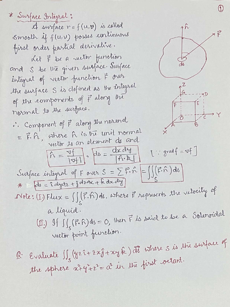 Surface Integral | PDF