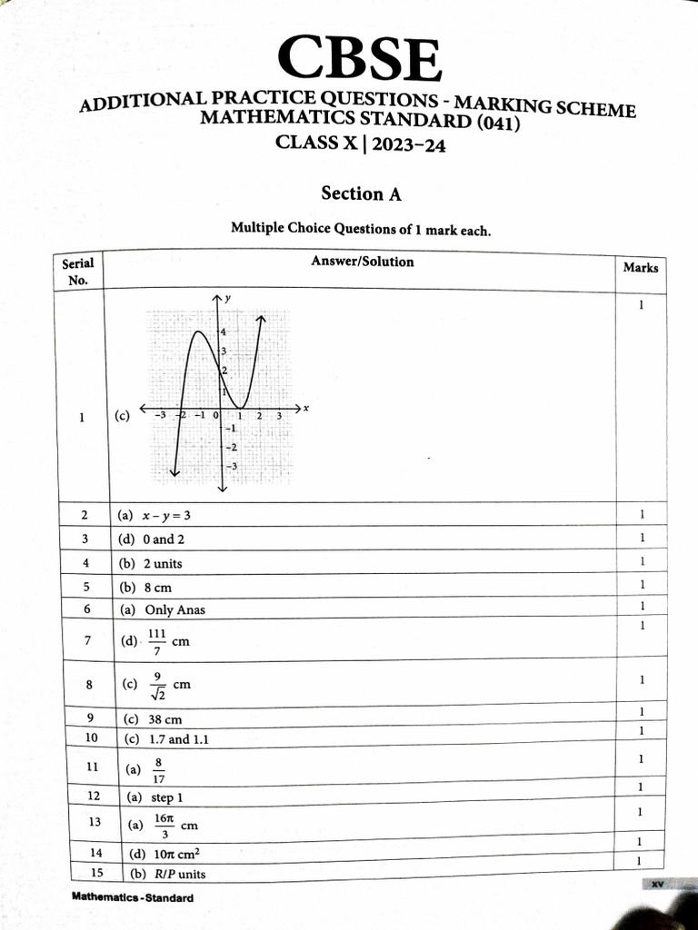 Class 10 Mathematics Practice Questions | PDF | Area | Circle