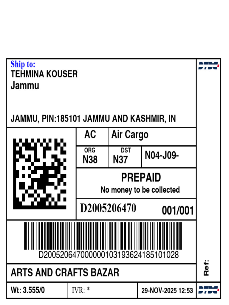 Shipping Details for E-commerce Orders | PDF