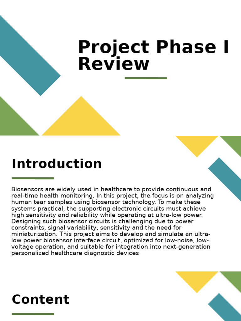 Project Phase I Review | PDF