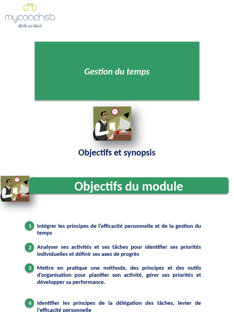 Optimiser sa gestion du temps efficacement | PDF | Gestion du temps ...