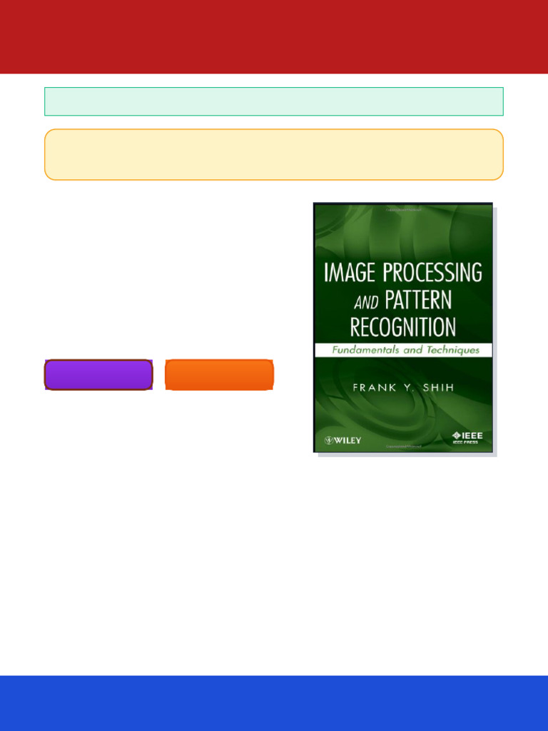 Image Processing and Pattern Recognition Fundamentals and Techniques ...