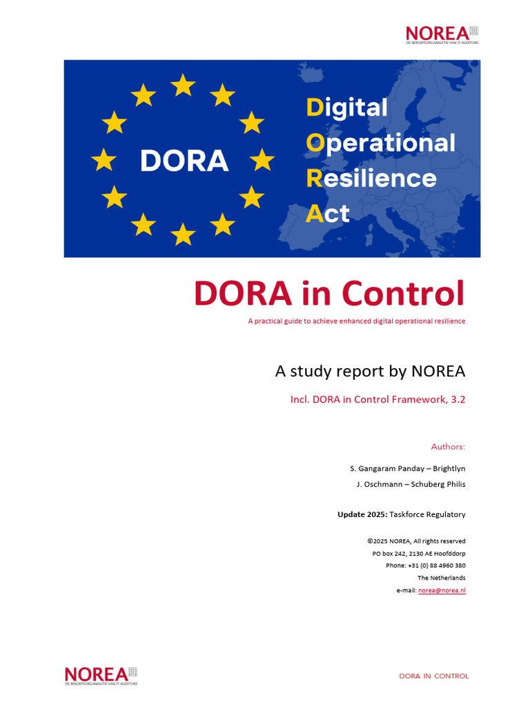 DORA in Control: A Framework Guide | PDF | Climate Resilience ...