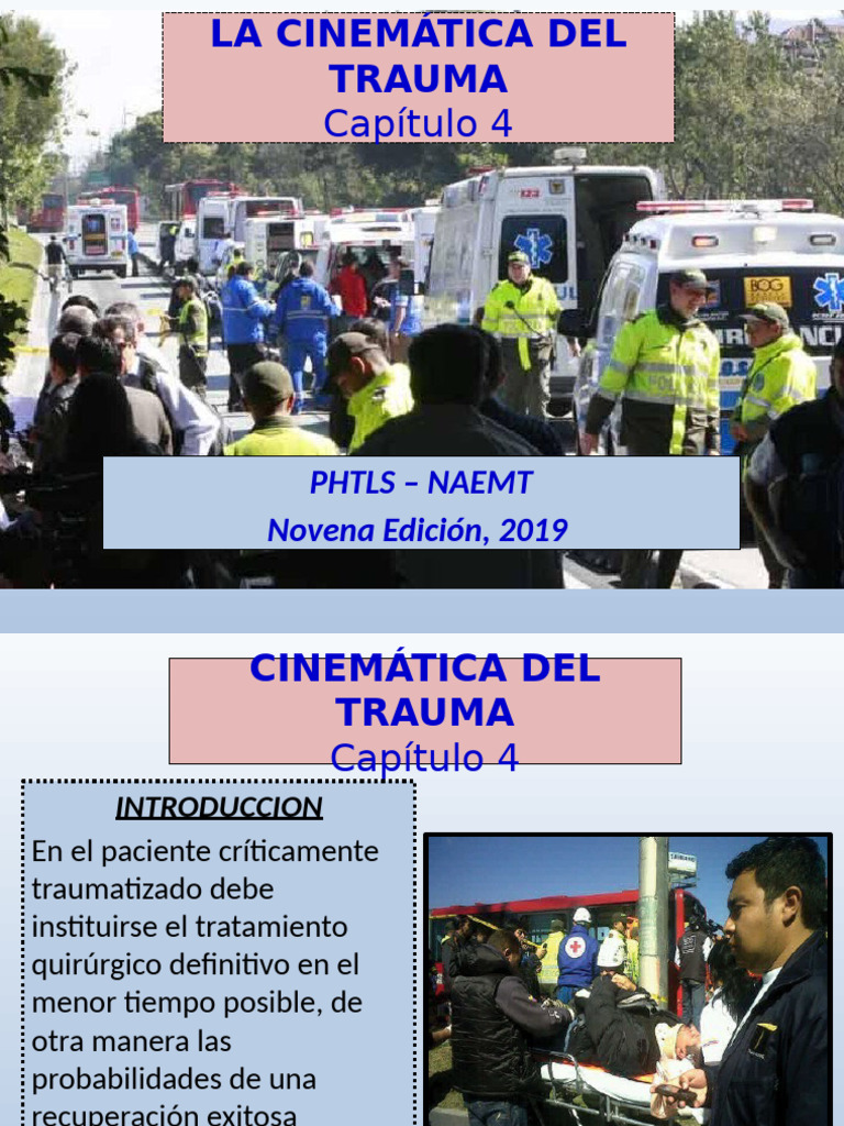 Cinemática del Trauma en Emergencias | PDF | Tórax | Abdomen
