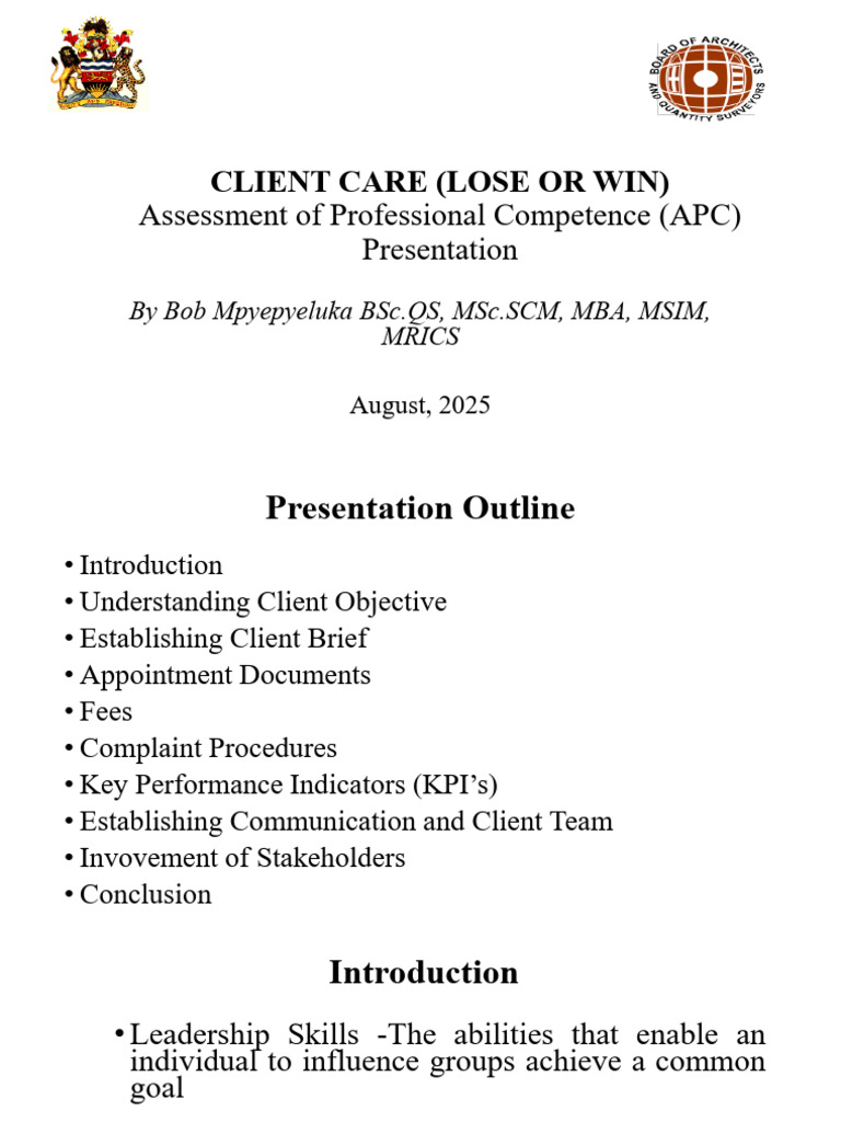 Client Care in Construction Projects | PDF | Performance Indicator ...