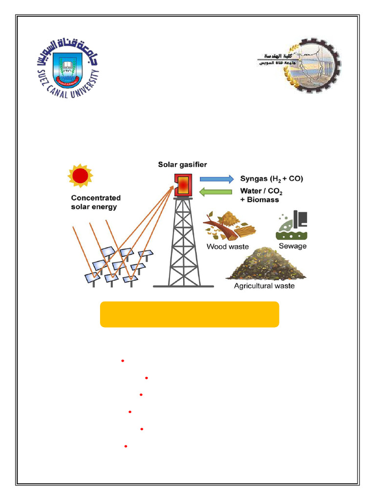 Solar Gasification Project Overview | PDF | Gasification | Solar Energy