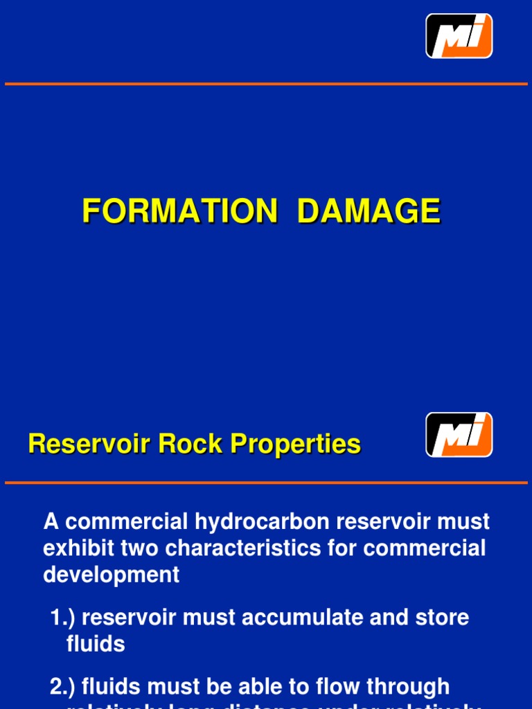 Formation Damage | PDF | Porosity | Sandstone