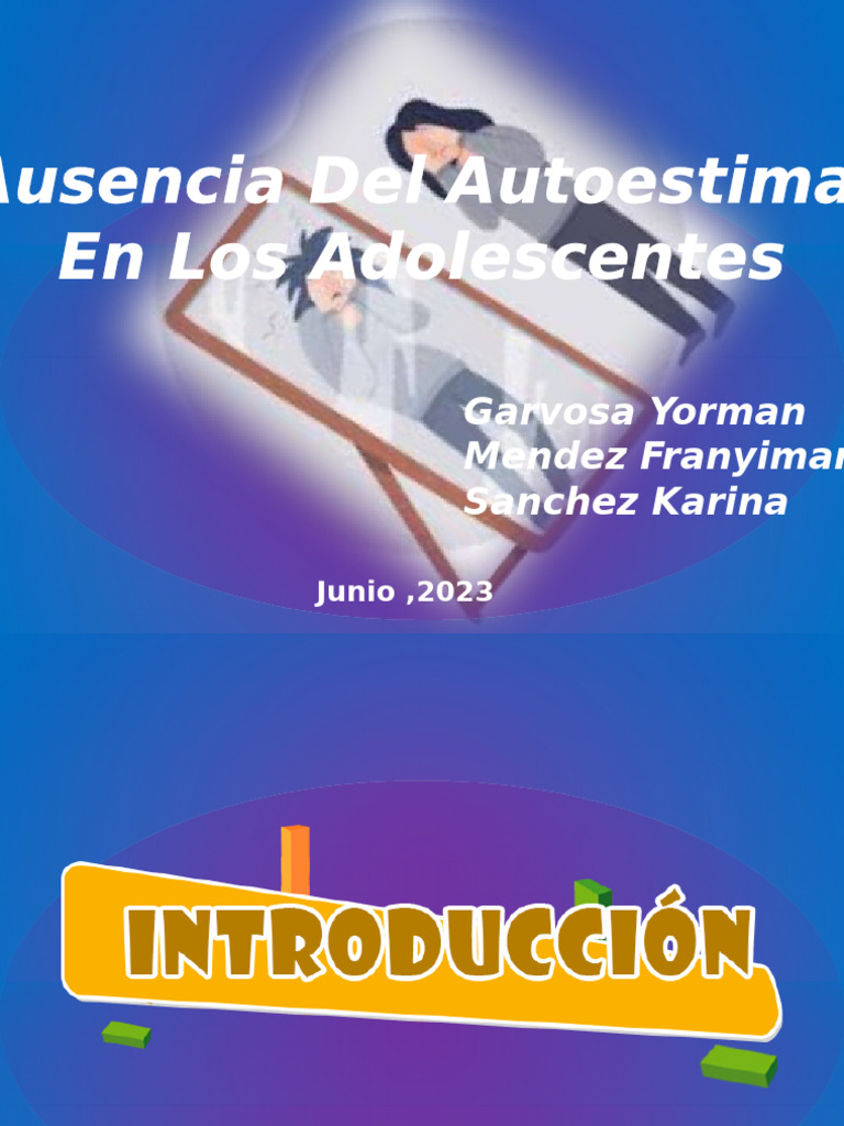 Impacto de la Baja Autoestima en Adolescentes | PDF | Autoestima ...