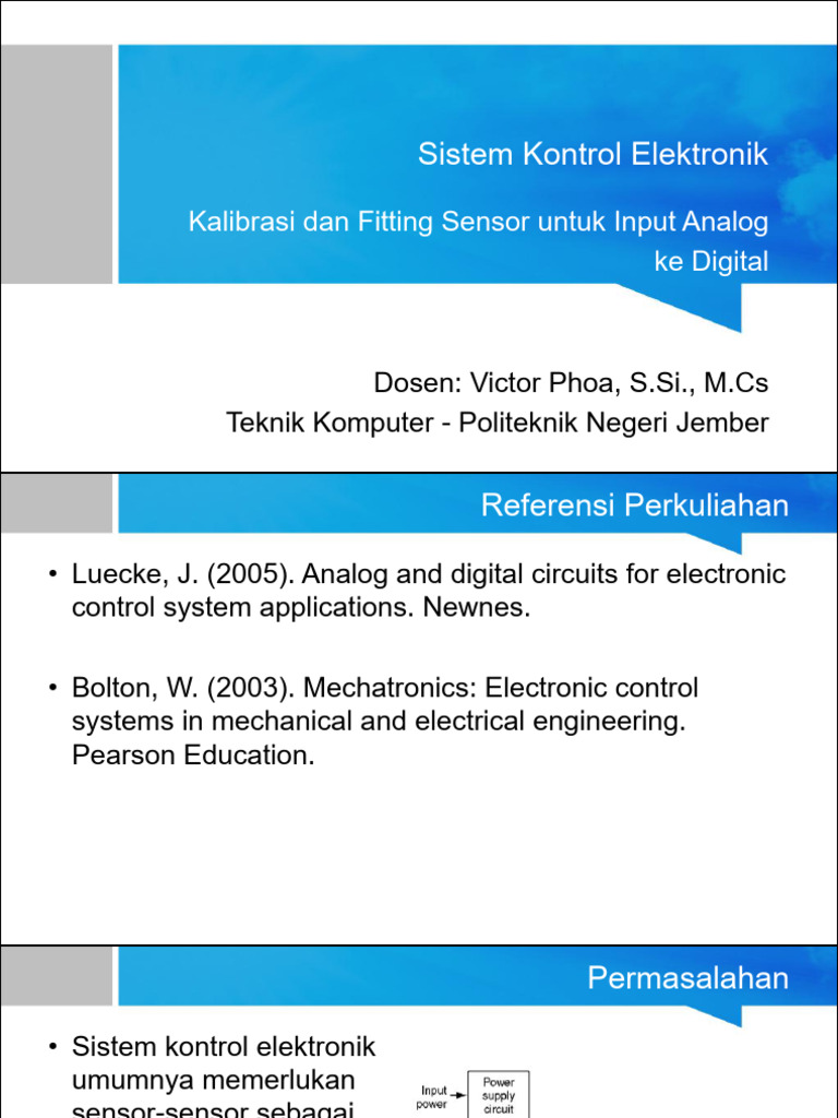 Kalibrasi Sensor Analog ke Digital | PDF