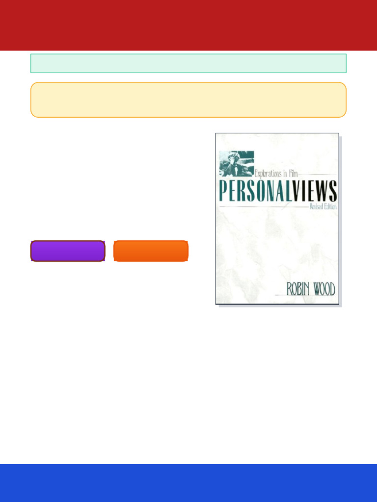 Personal Views Explorations in Film Robin Wood Ebook Full Reading ...