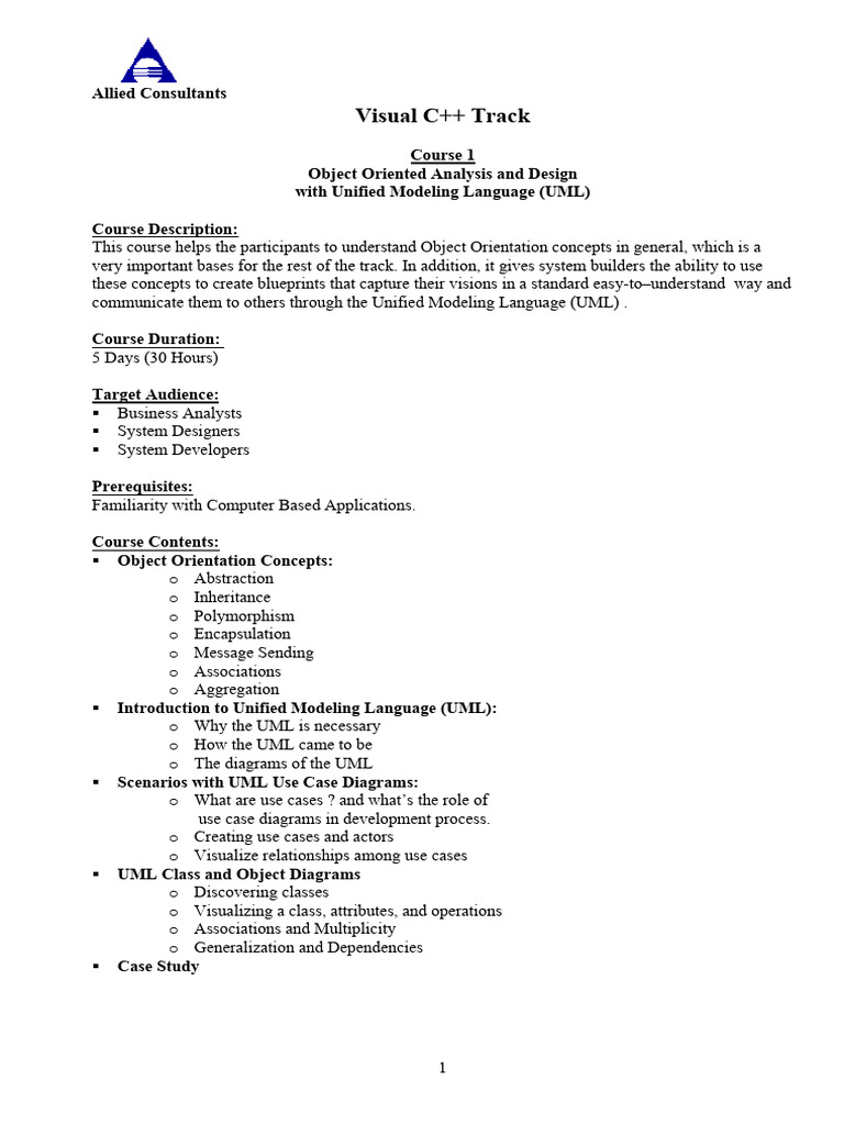 Object-Oriented C++ Courses Overview | PDF | Component Object Model ...
