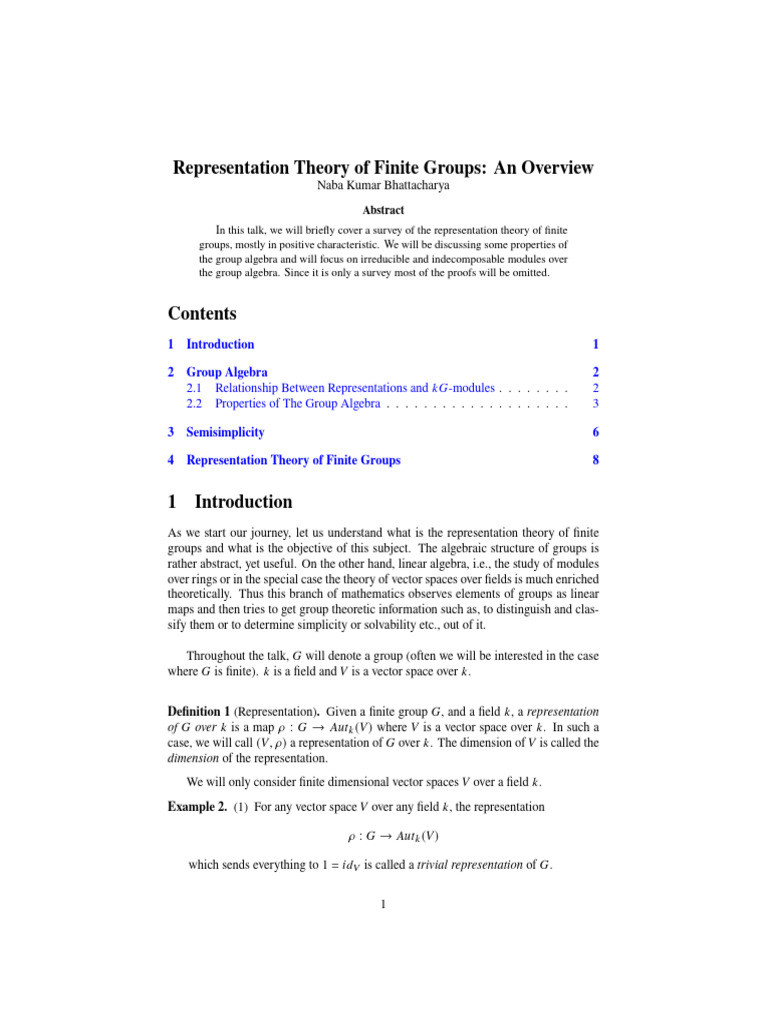 ICTS Talk on Representation Theory 2023 | PDF | Representation Theory ...