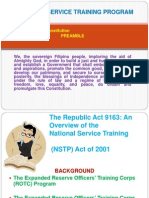 National Service Training Program: 1987 Philippine Constitution Preamble