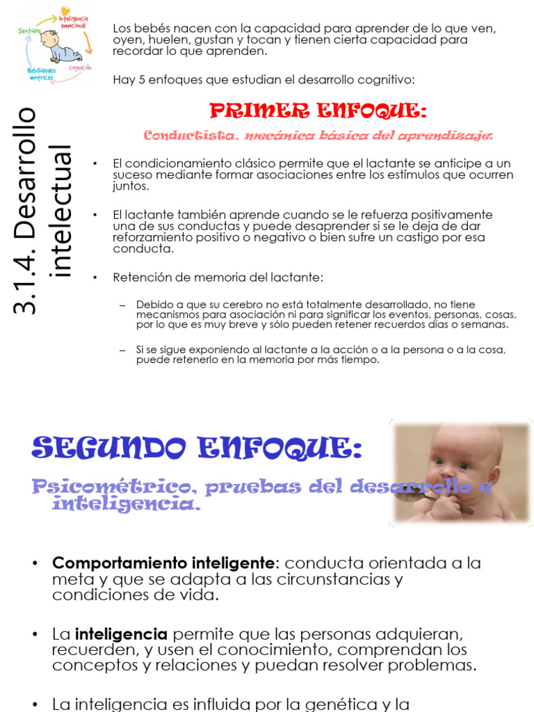 Desarrollo cognitivo y emocional en bebés | PDF | Memoria | Las emociones