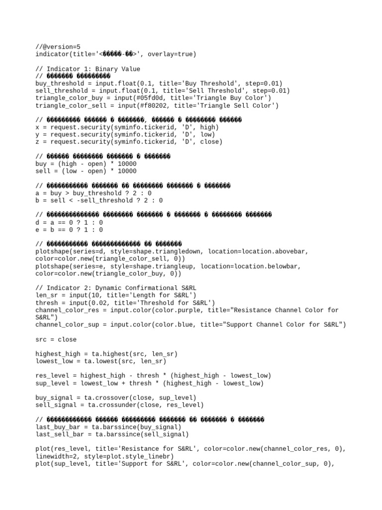 Trading Indicator Script for Pine Script | PDF