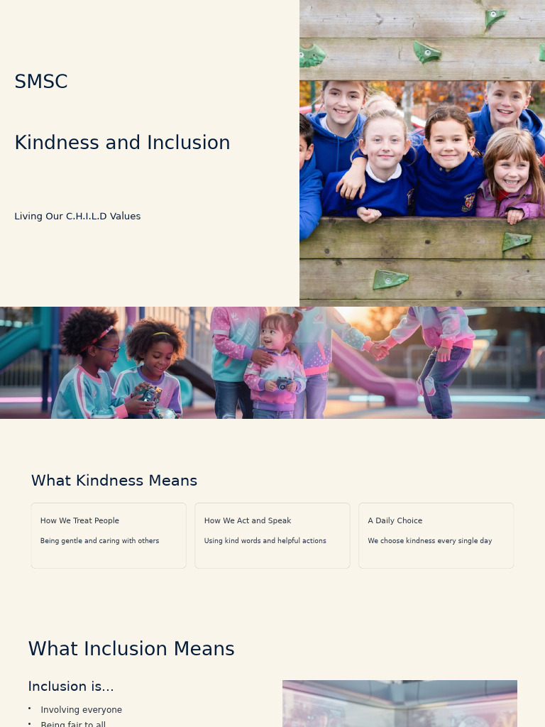 Kindness and Inclusion in Schools | PDF